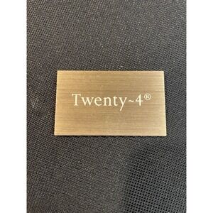 Patek Philippe Watch Display Plaque Brass, "Twenty-4" Sign